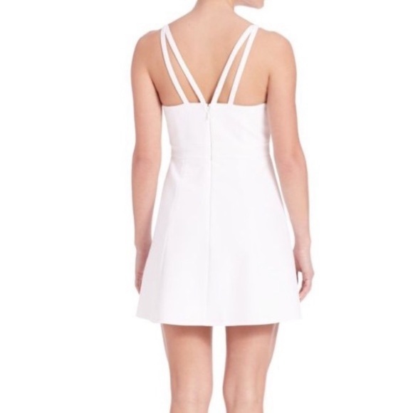 BCBG MAXAZRIA Charlot White Fit and Flare Dress NWOT Size 8! - Picture 2 of 10
